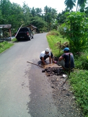 Perbaikan kebocoran Tengkong- tengkong